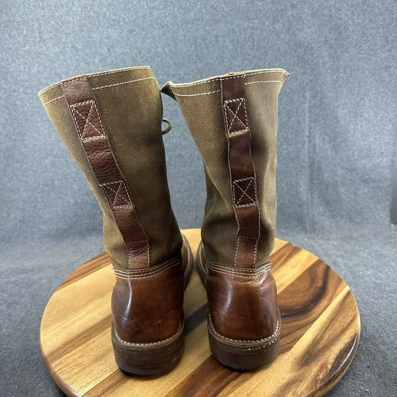 Frye Boots Tuscarora Owen Fold Over Boots Leather Mens Size 11D Brown 37766 - Picture 6 of 10